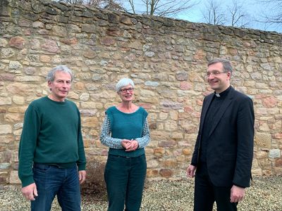 Stefan Zierau, Ute Sander und Bischof Dr. Michael Gerber